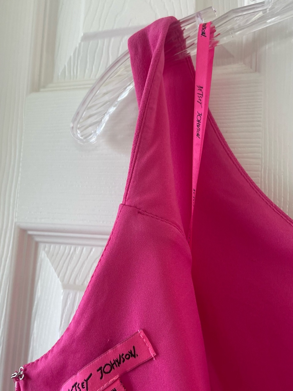 Betsey Johnson Pink Sheath Dress | Sleeveless Scoop Neck | Size 6 - Picture 7 of 9